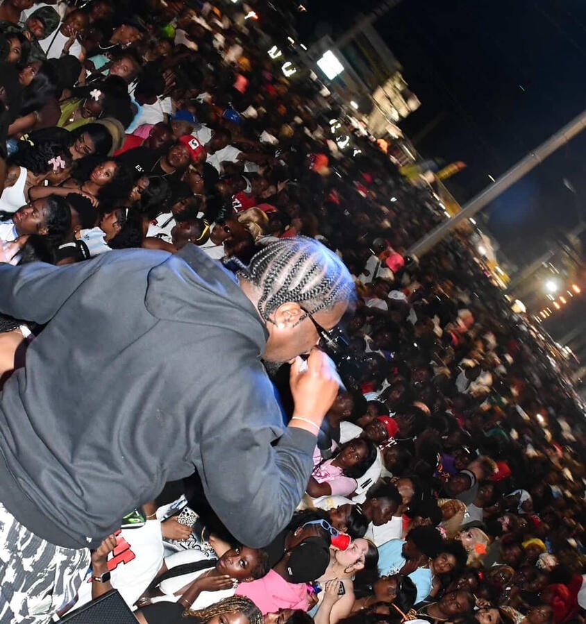 Suffolk, Virginia rapper Chuck Black performing at Atlantic Beach Bike & Music Festival in Atlantic Beach, SC